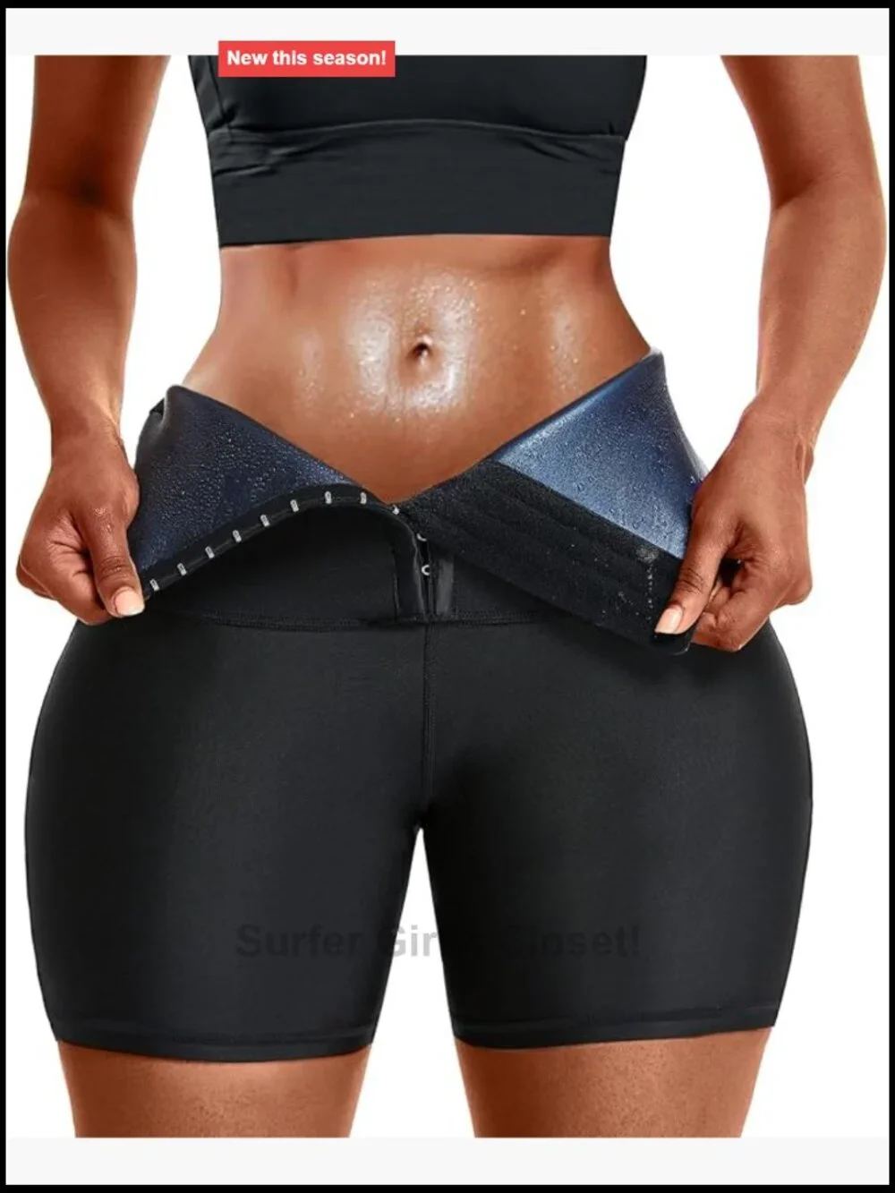 High Waist Sauna Shorts Slimming Compression Thermo Workout Body Shaper for
